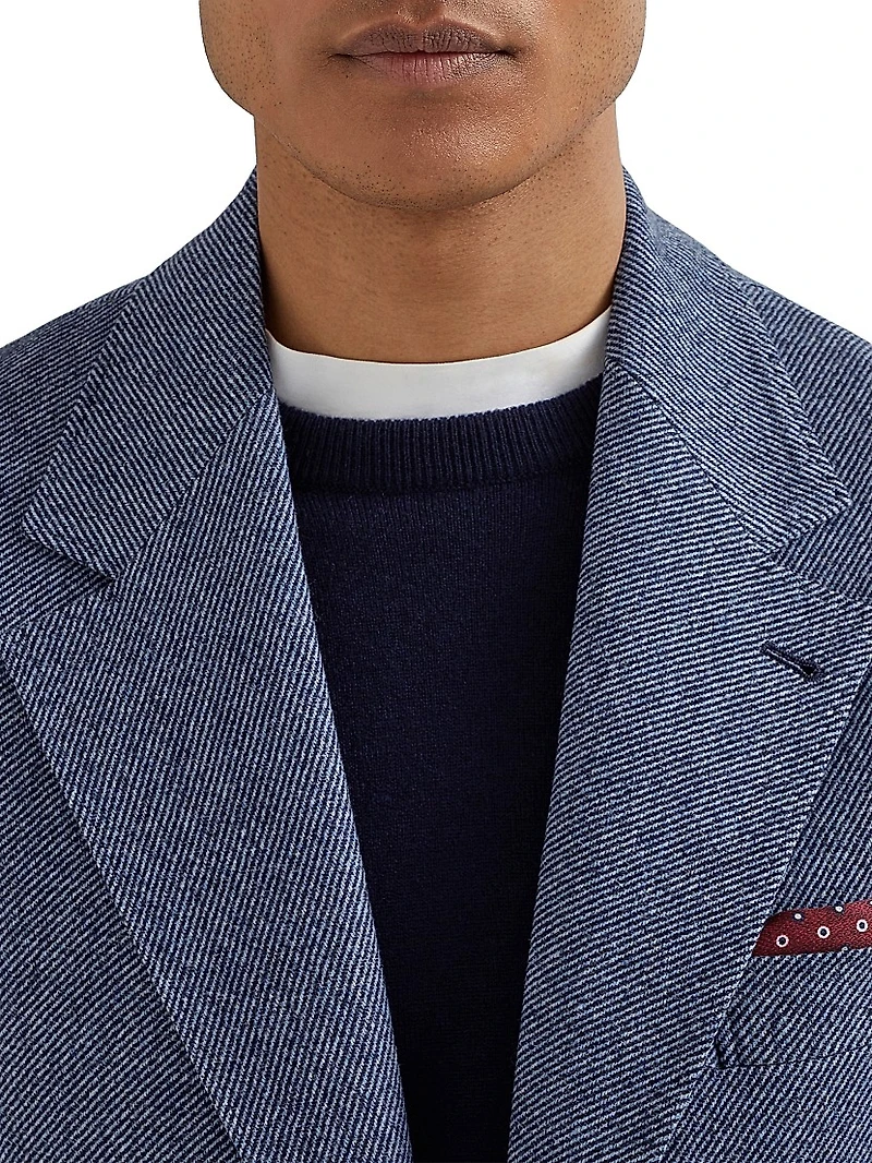Wool, Cashmere and Silk Cavalry Deconstructed Cavallo Blazer
