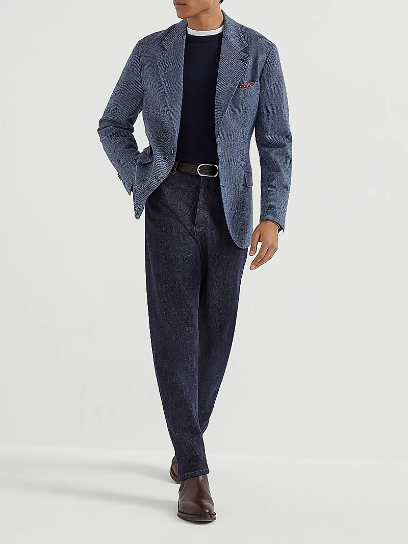 Wool, Cashmere and Silk Cavalry Deconstructed Cavallo Blazer