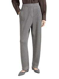 Sparkling Cotton Vanisé English Rib Knit Trousers