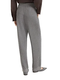 Sparkling Cotton Vanisé English Rib Knit Trousers