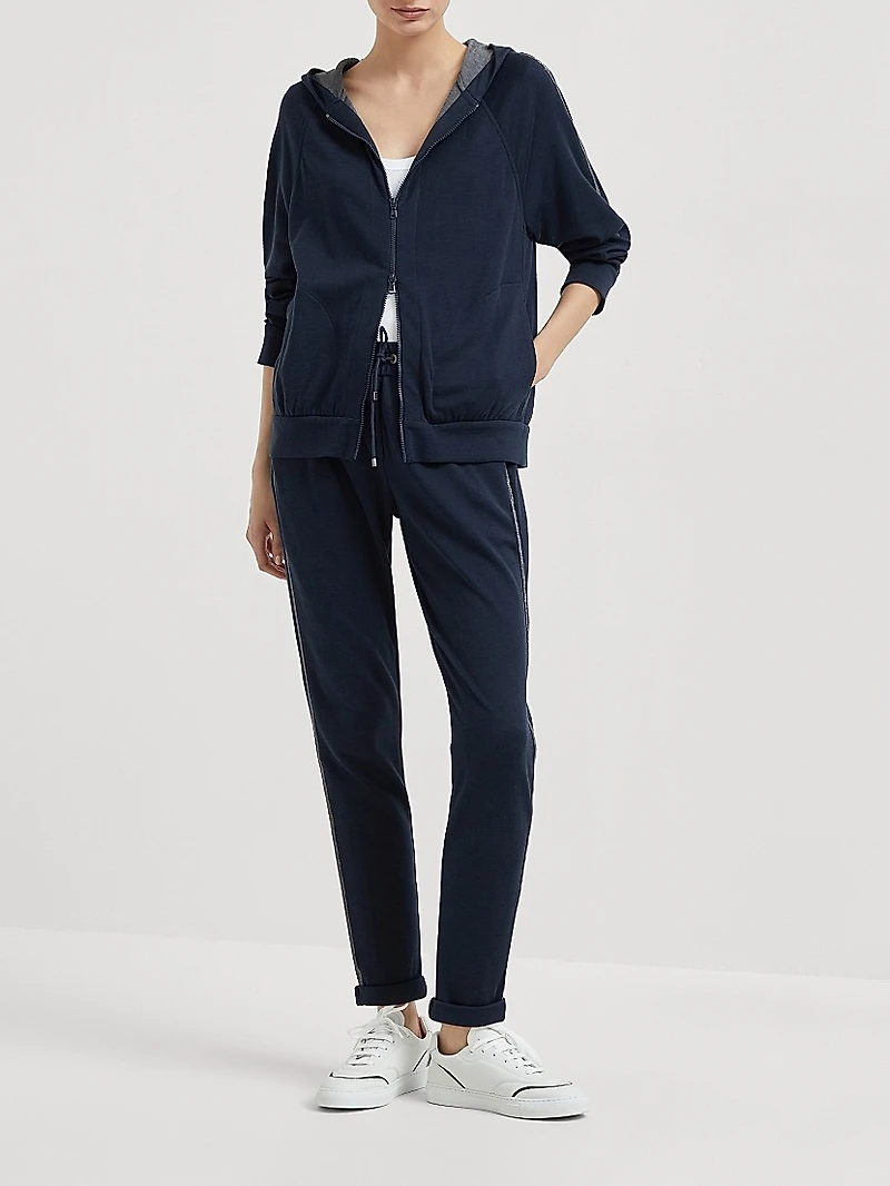 Comfort Cotton and Silk Interlock Trousers