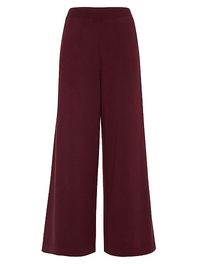 Virgin Wool, Cashmere and Silk Knit Trousers