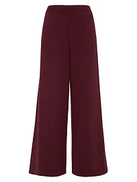 Virgin Wool, Cashmere and Silk Knit Trousers