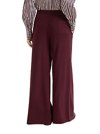 Virgin Wool, Cashmere and Silk Knit Trousers