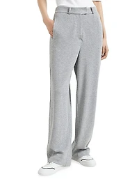 Cotton and Viscose Sparkling Piqué Trousers