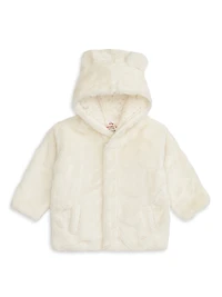 Baby Boy's Winter Sky Minky Bear Jacket