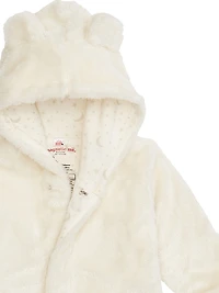 Baby Boy's Winter Sky Minky Bear Jacket