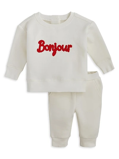 Baby Girl's Alyssum Brushed Fleece Sweatsuit Set