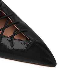 Alia 90MM Naplak Leather Slingback Pumps