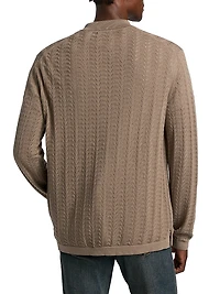 Larimer Cotton-Blend Button-Front Cardigan