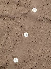 Larimer Cotton-Blend Button-Front Cardigan