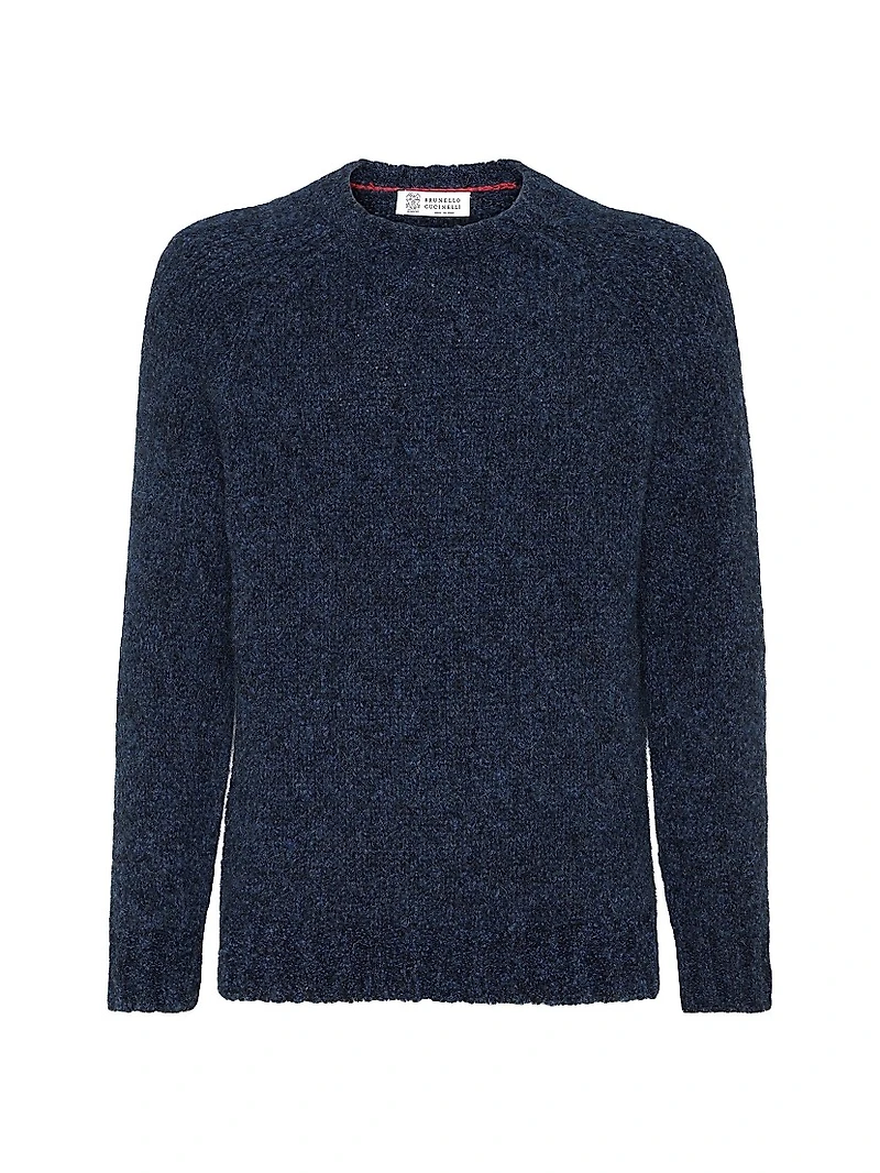 Flecked Alpaca, Virgin Wool and Cashmere Sweater