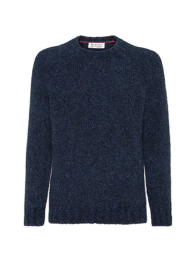 Flecked Alpaca, Virgin Wool and Cashmere Sweater
