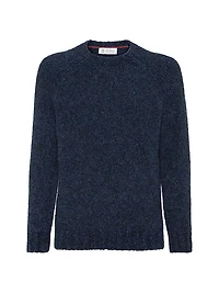 Flecked Alpaca, Virgin Wool and Cashmere Sweater