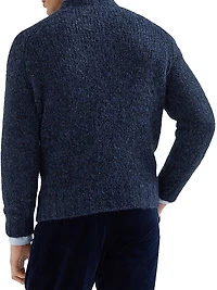 Flecked Alpaca, Virgin Wool and Cashmere Sweater
