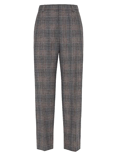 Virgin Wool Prince of Wales Baggy Trousers