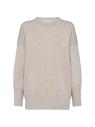 Cashmere Sweater with Shiny Detail