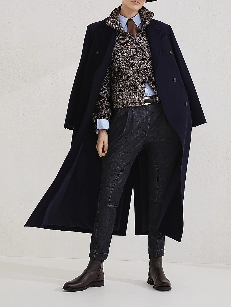 Cotton End on Shirt with Shiny Collar Detail