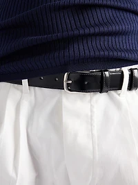 Brushed Leather Belt