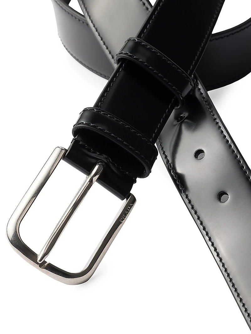 Brushed Leather Belt