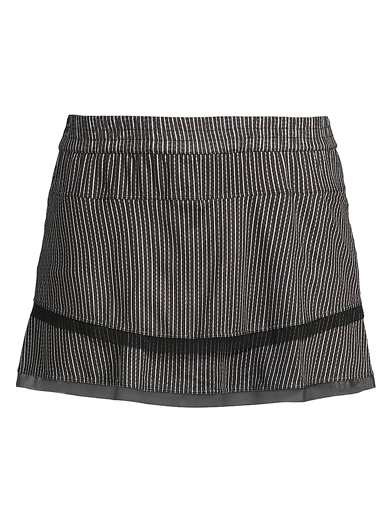 Stripe It Up High-Waist Pinstripe Skort