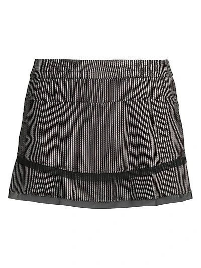 Stripe It Up High-Waist Pinstripe Skort