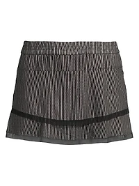 Stripe It Up High-Waist Pinstripe Skort