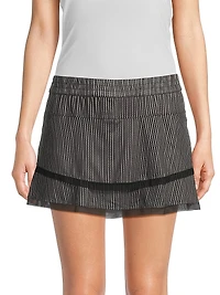 Stripe It Up High-Waist Pinstripe Skort