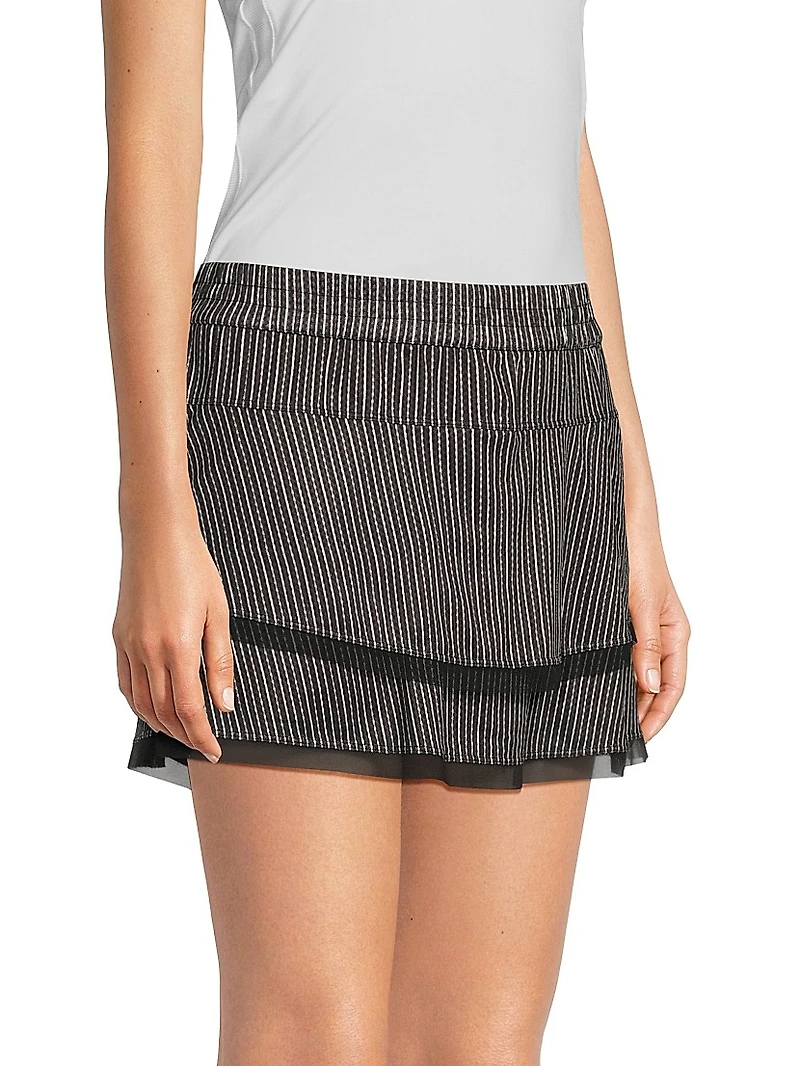 Stripe It Up High-Waist Pinstripe Skort