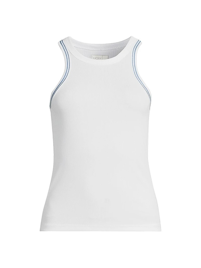 Linen Noveau Streak Tank Top
