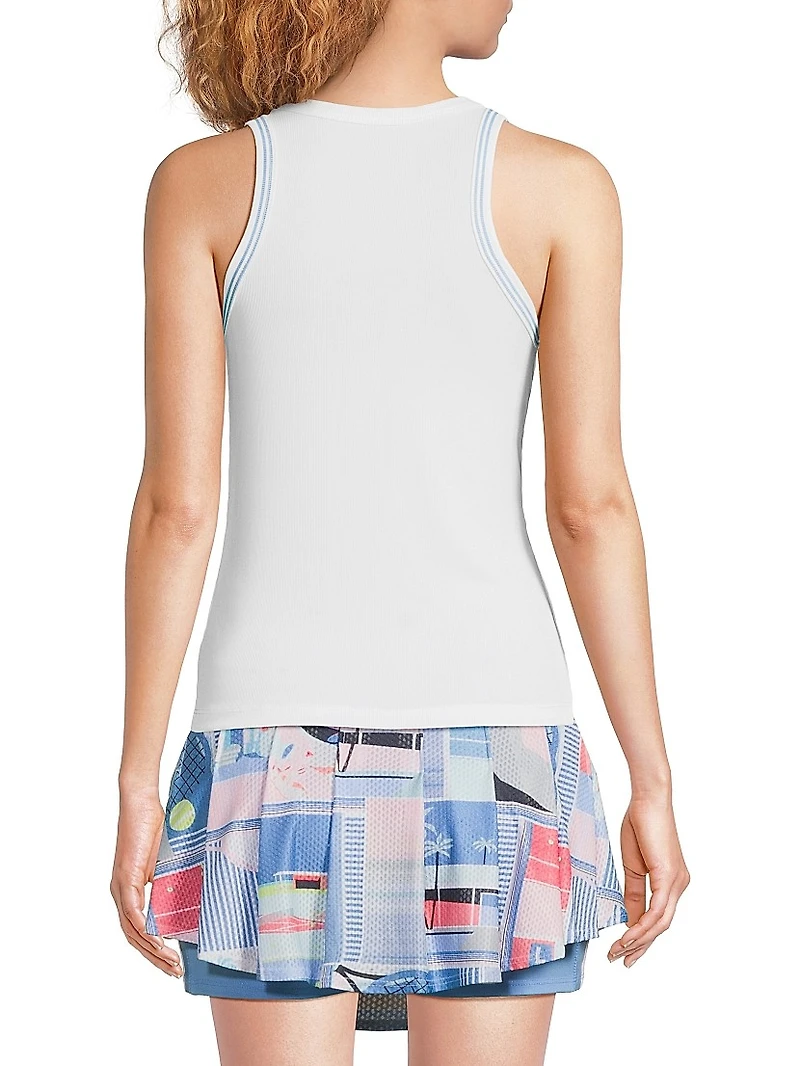 Linen Noveau Streak Tank Top