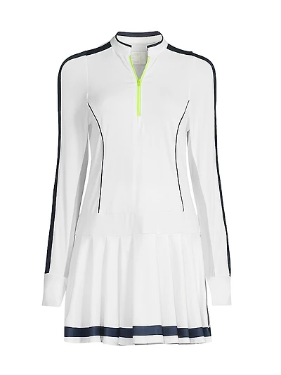 Fast Motion Long-Sleeve Minidress