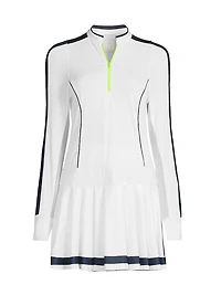 Fast Motion Long-Sleeve Minidress