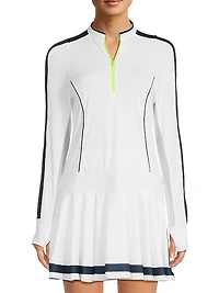 Fast Motion Long-Sleeve Minidress