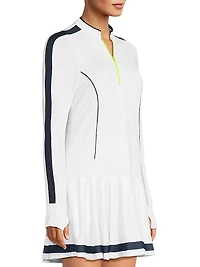 Fast Motion Long-Sleeve Minidress