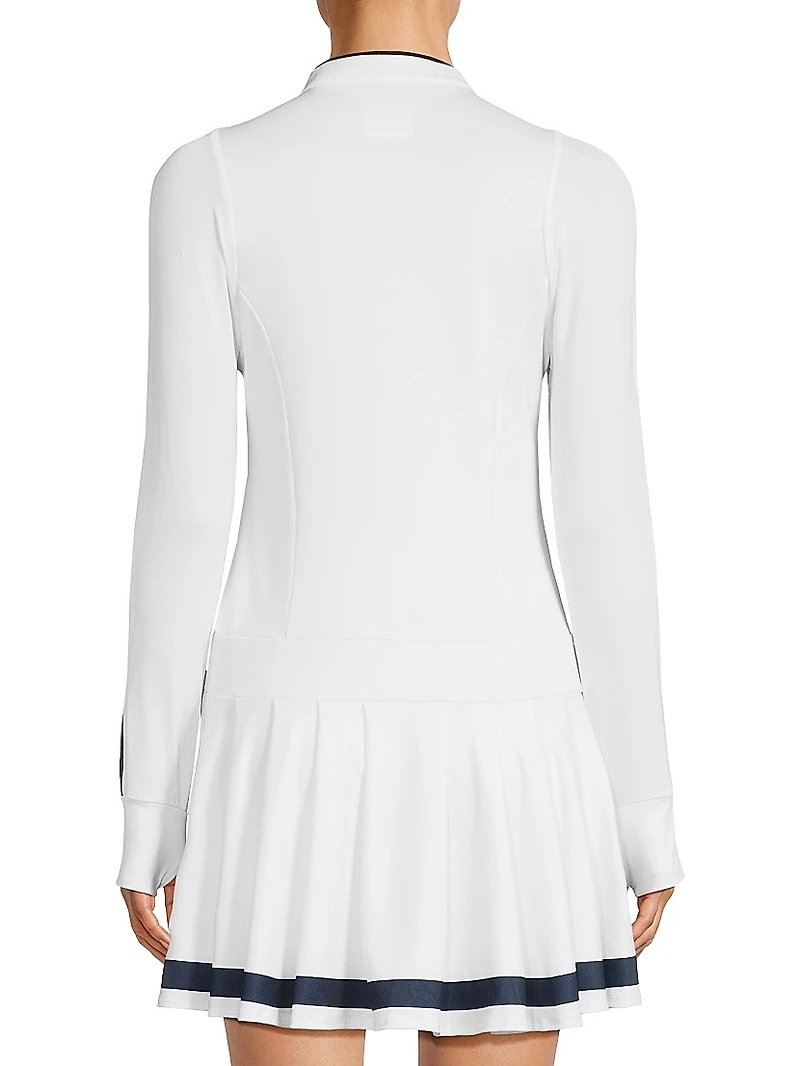 Fast Motion Long-Sleeve Minidress