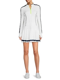 Fast Motion Long-Sleeve Minidress