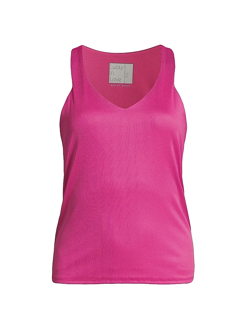 PS I Love You Clubhouse Ribbed Tank Top