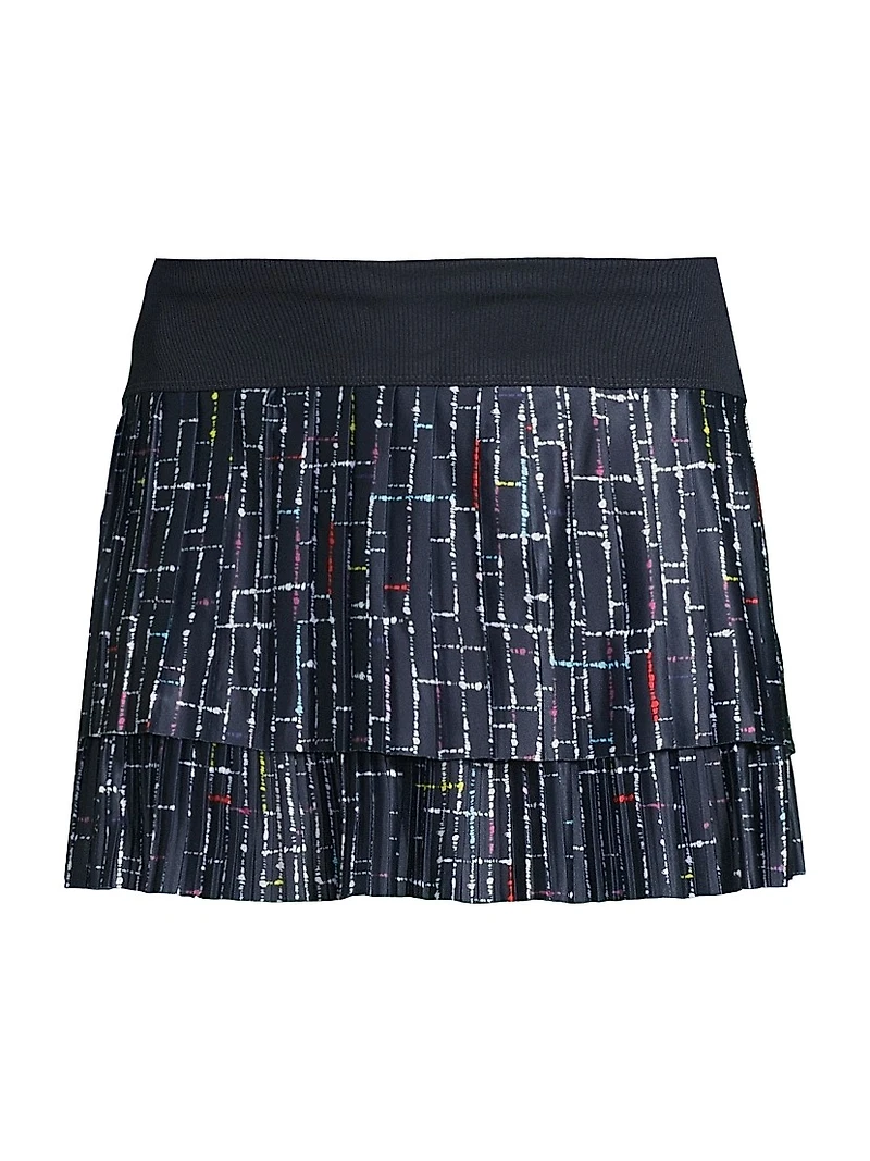 Ps I Love You Lovin' Boucle Pleated Skirt