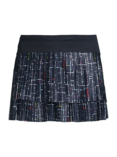 Ps I Love You Lovin' Boucle Pleated Skirt