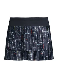 Ps I Love You Lovin' Boucle Pleated Skirt