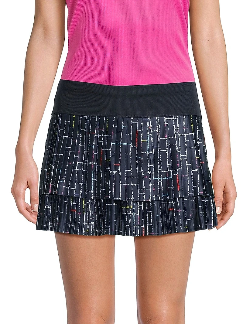 Ps I Love You Lovin' Boucle Pleated Skirt