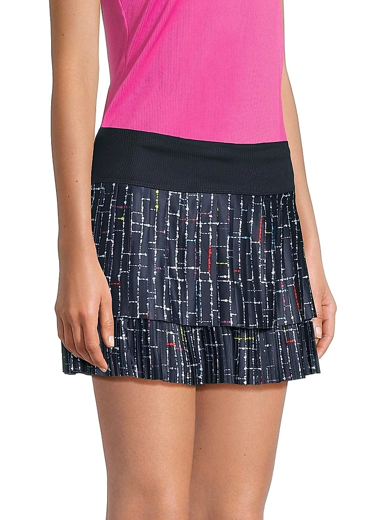 Ps I Love You Lovin' Boucle Pleated Skirt