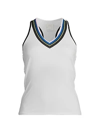 Stripe It Up V-Neck Tank