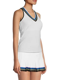 Stripe It Up V-Neck Tank