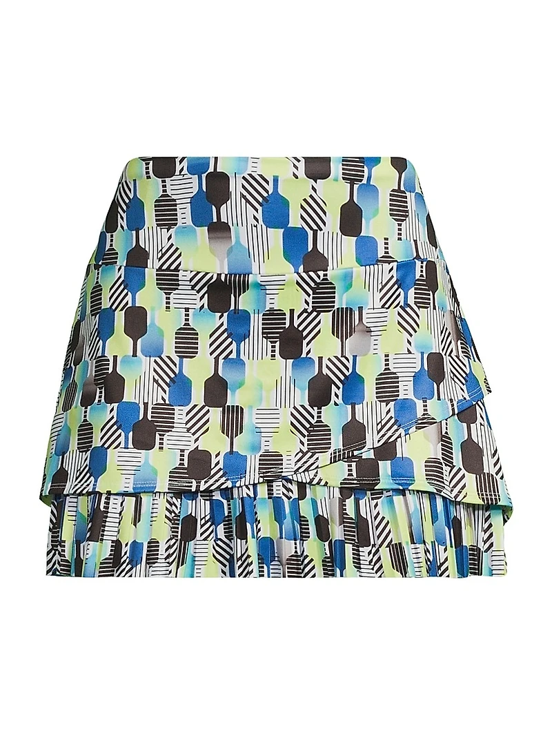 Stripe It Up Standard Fit Pickleball Miniskirt