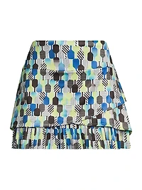 Stripe It Up Standard Fit Pickleball Miniskirt