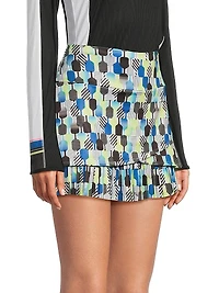 Stripe It Up Standard Fit Pickleball Miniskirt