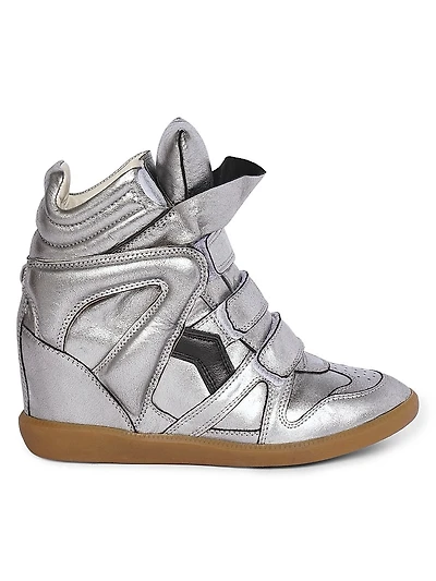 Festive Bekett Leather High-Top Sneakers