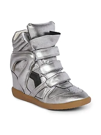Festive Bekett Leather High-Top Sneakers
